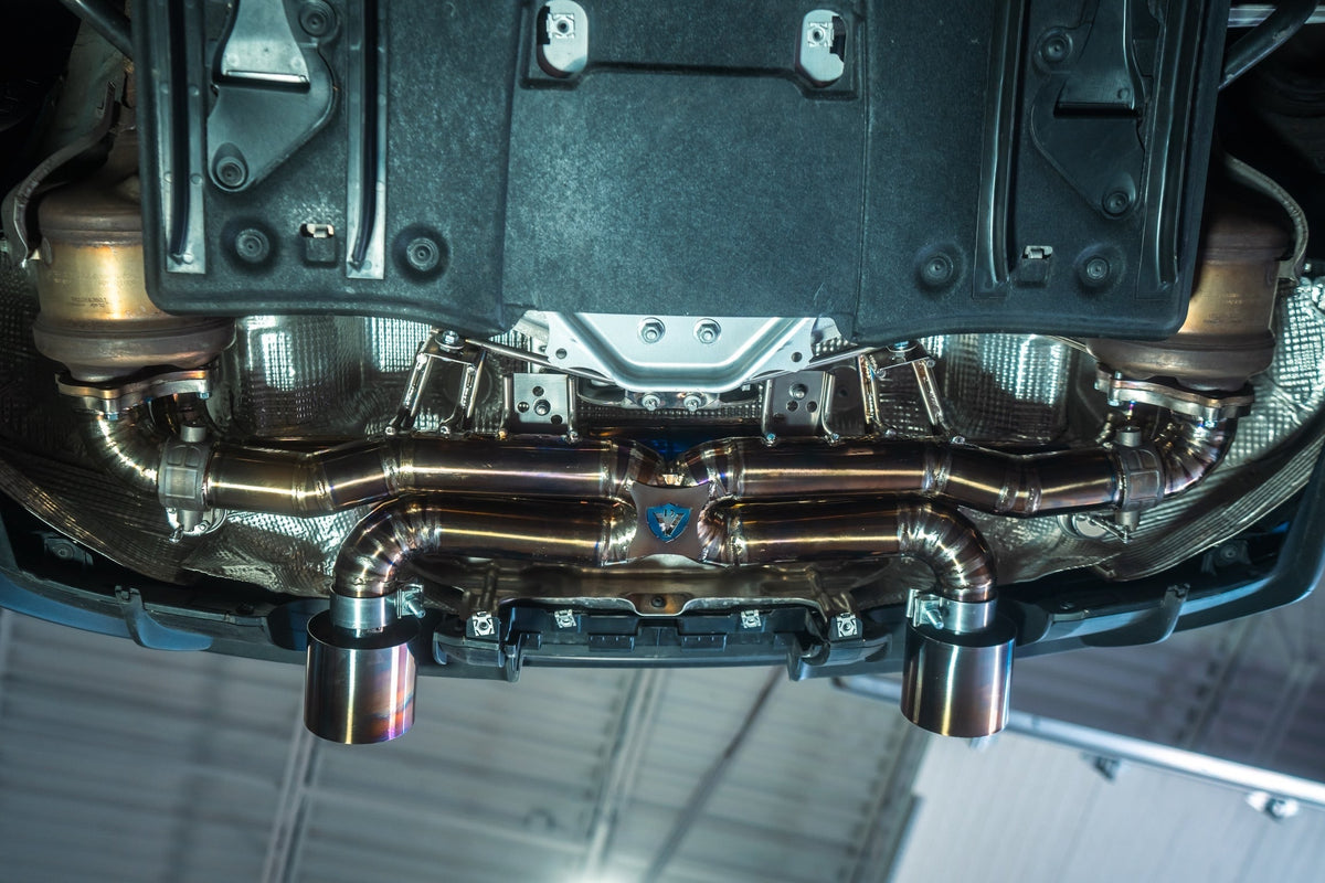 Valvetronic Designs - Valvetronic Valved Sport Exhaust System for Porsche 718 GT4RS/Spyder RS - POR.GT4RS.VSES.TI