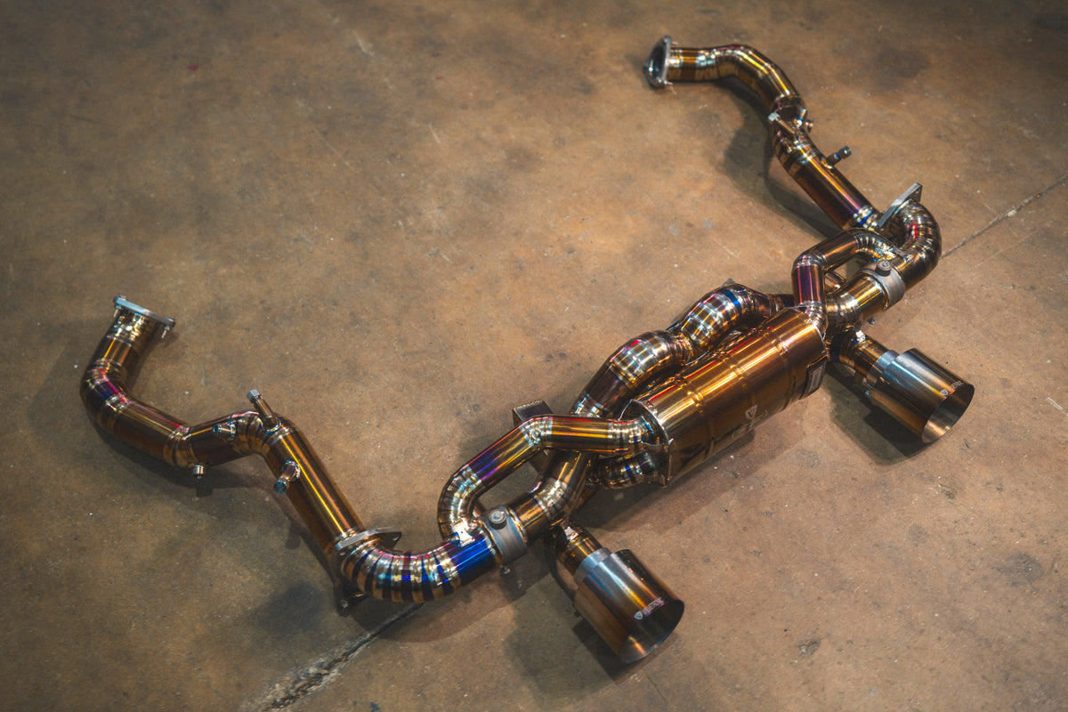 Valvetronic Designs - Valvetronic Valved Sport Exhaust System for Porsche 718 GT4RS/Spyder RS - POR.GT4RS.VSES.TI