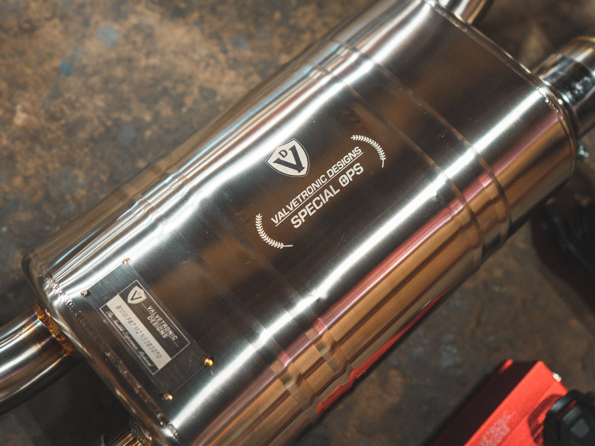 Valvetronic Designs - BMW F87 M2 Valved Sport Exhaust System (N55) - BMW.F87.M2.VSES.BR.BRSH, BMW.F87.M2.VSES.BR.BRT, BMW.F87.M2.VSES.BR.BLK, BMW.F87.M2.VSES.BR.FC, BMW.F87.M2.VSES.BR.RC