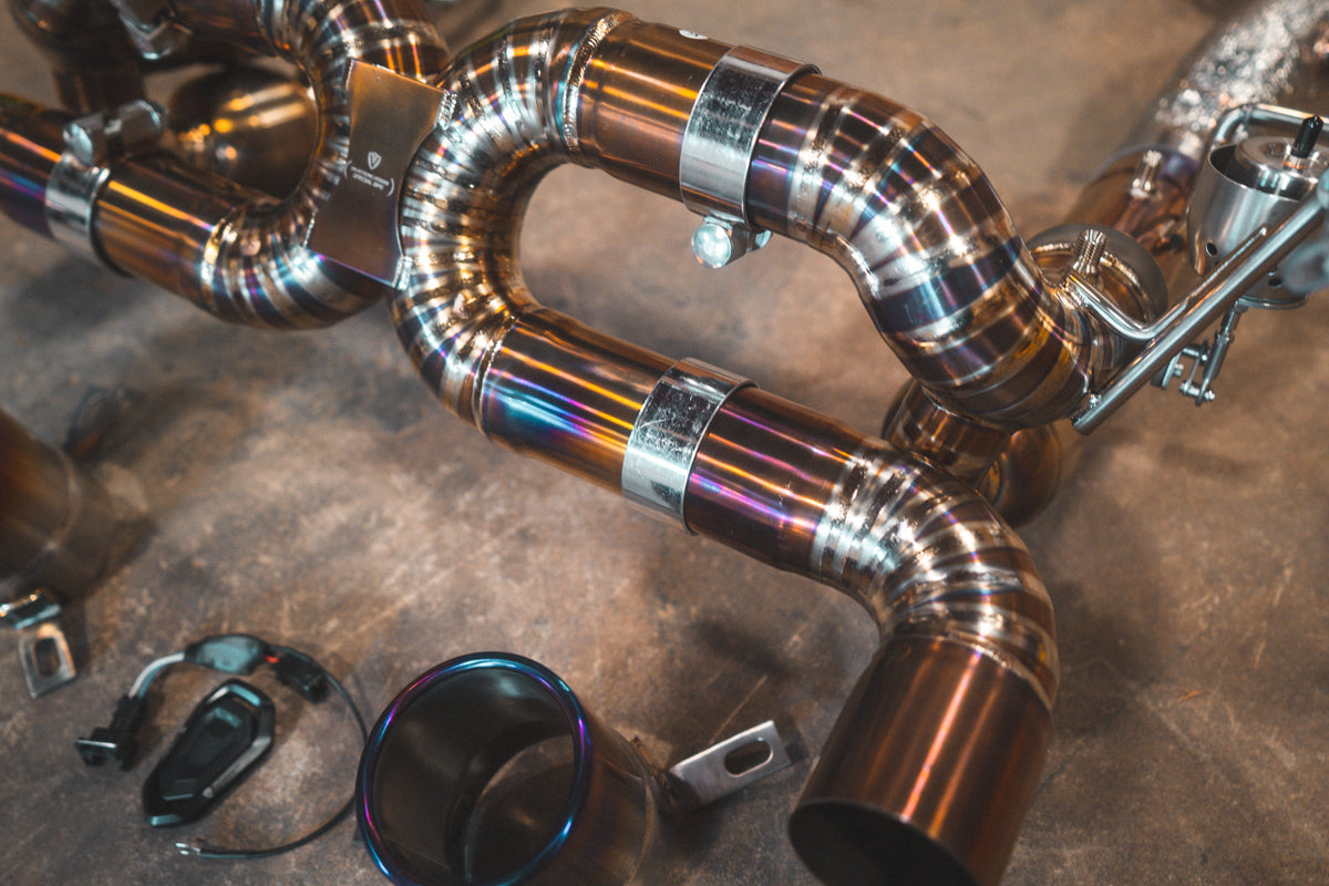 Valvetronic Designs - Ferrari F8 Valved Sport Exhaust System - FER.F8.VSES.TI