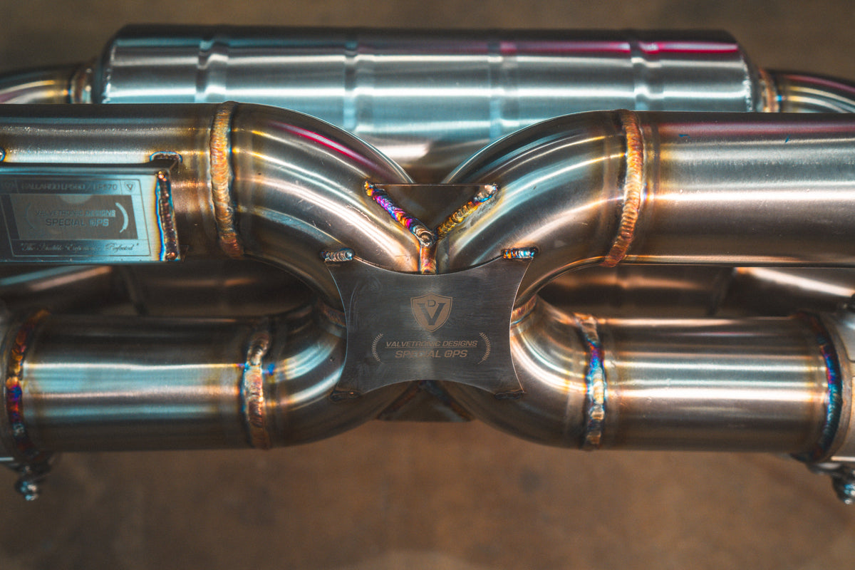 Valvetronic Designs - Lamborghini Gallardo LP Valved Sport Exhaust System - LAM.LP570.VSES.BR