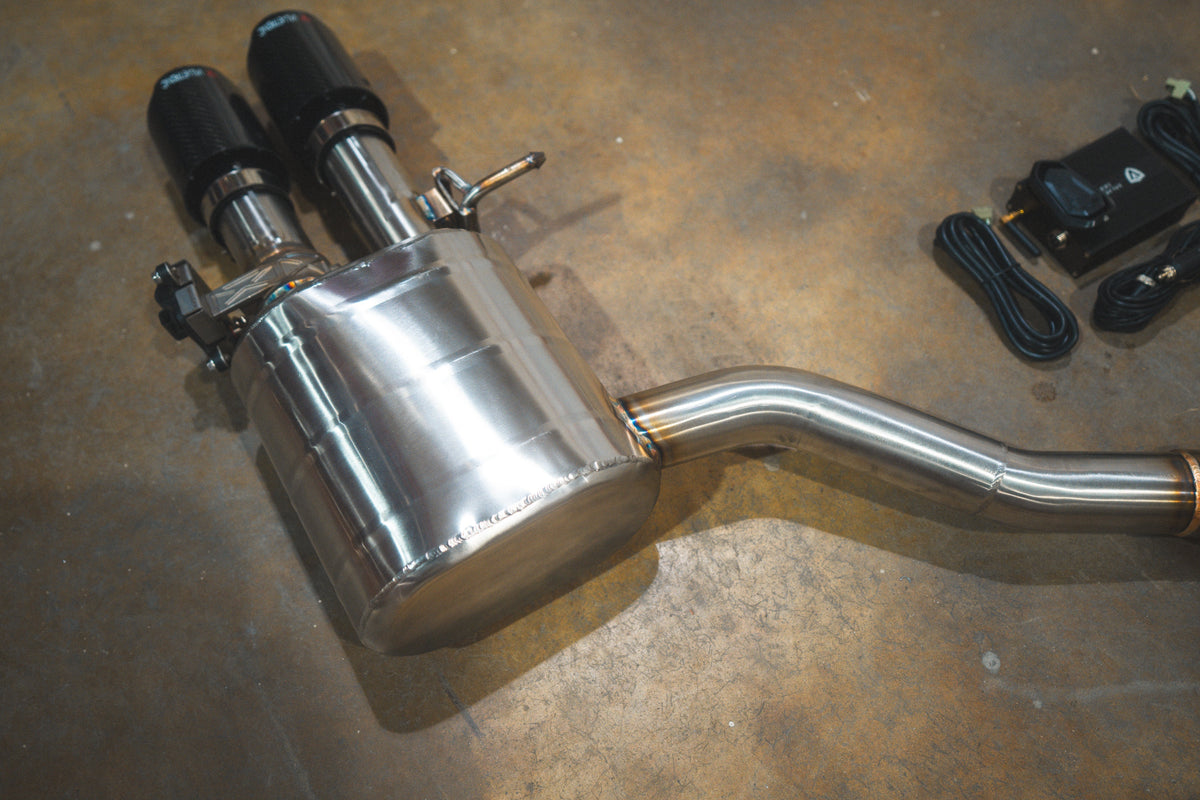 Valvetronic Designs - Audi B9 S4 / S5 Valved Sport Exhaust System - AUD.B9.S4.VSES.BR.BRSH, AUD.B9.S4.VSES.BR.BRT, AUD.B9.S4.VSES.BR.BLK, AUD.B9.S4.VSES.BR.RC, AUD.B9.S4.VSES.BR.FC