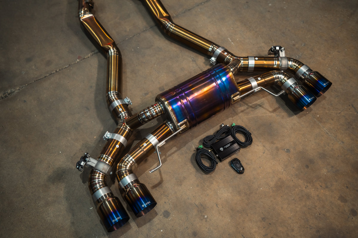 Valvetronic Designs - BMW M8 Valved Sport Exhaust System (F91,F92,F93) - BMW.F91.M8.VSES.Ti.TIBRT, BMW.F9X.M5.M8.VSES.TI.TIBRT, BMW.F91.M8.VSES.Ti.RC, BMW.F9X.M5.M8.VSES.TI.RC