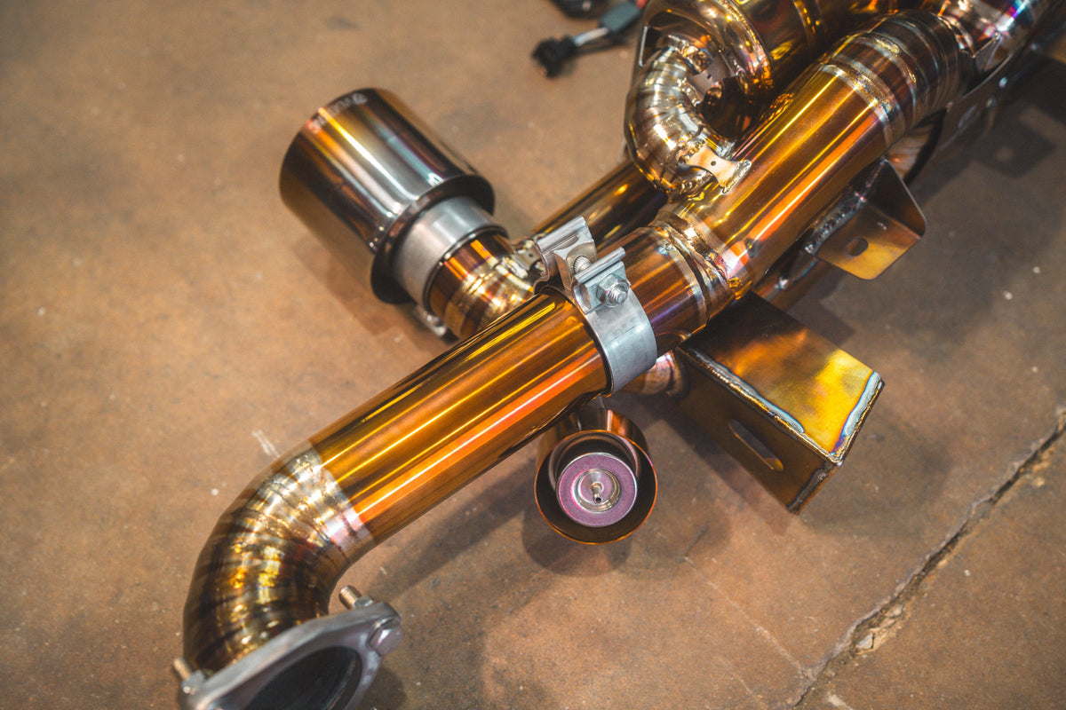 Valvetronic Designs - Valvetronic Valved Sport Exhaust System for Porsche 718 GT4RS/Spyder RS - POR.GT4RS.VSES.TI