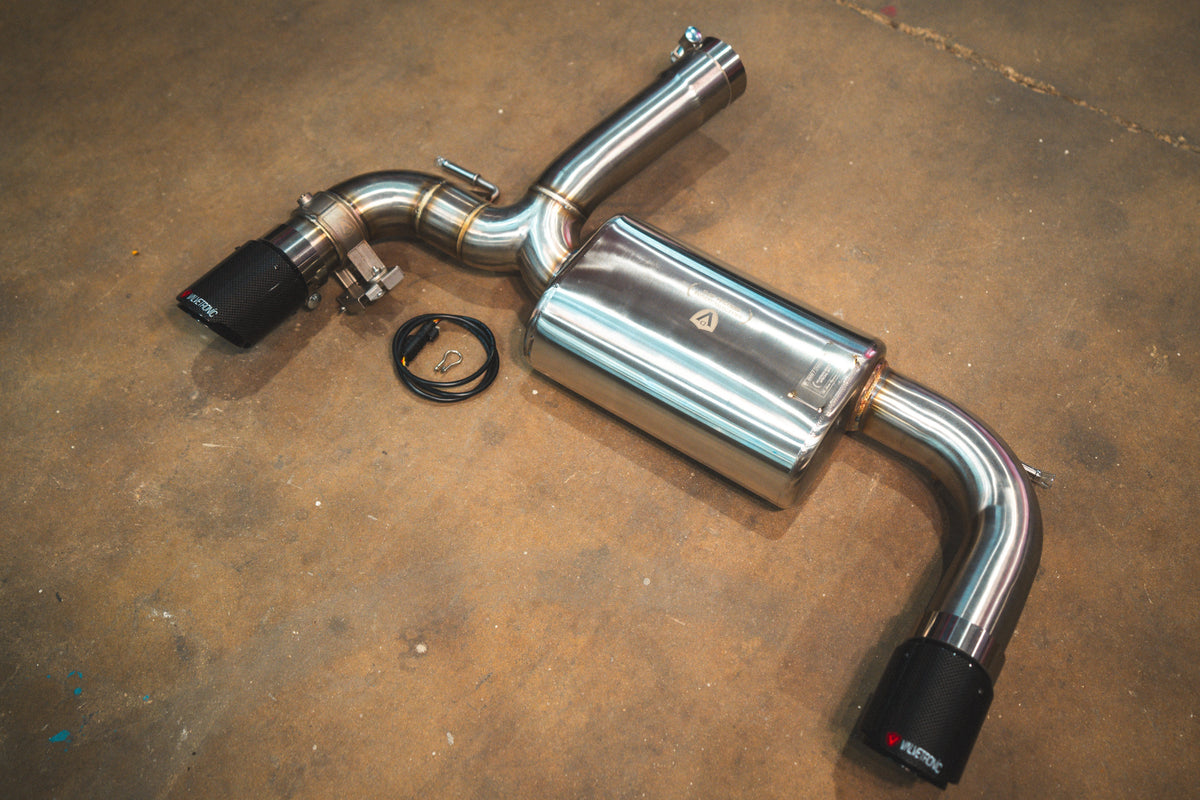 Valvetronic Designs - BMW F30 / F22 / F36 / F32 Valved Sport Exhaust System (Axleback) F chassis - BMW.F.VSES.BR.RC, BMW.F.VSES.BR.BRSH, BMW.F.VSES.BR.BRT, BMW.F.VSES.BR.BLK, BMW.F.VSES.BR.FC