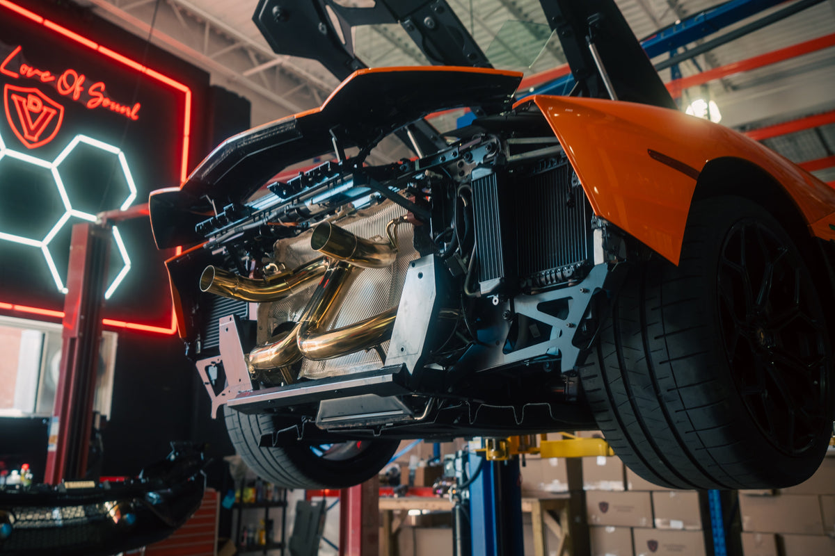 Valvetronic Designs - Lamborghini Aventador SVJ/Ultimae Valved Sport Exhaust System - LAM.SVJ.VSES.AG, LAM.SVJ.F1.AG