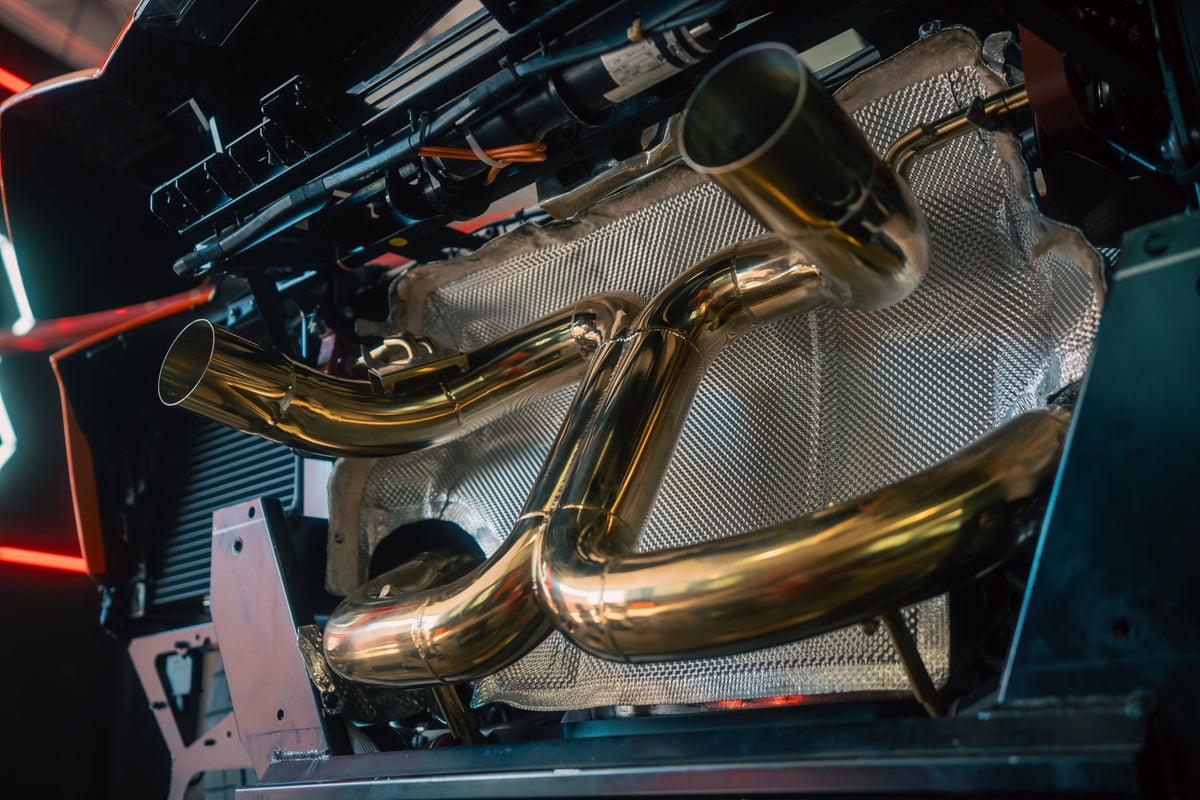 Valvetronic Designs - Lamborghini Aventador SVJ/Ultimae Valved Sport Exhaust System - LAM.SVJ.VSES.AG, LAM.SVJ.F1.AG