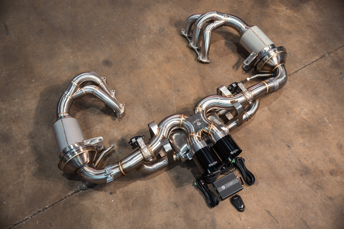 Valvetronic Designs - Valvetronic Valved Sport Exhaust System for Porsche 992 GT3/RS - POR.992.GT3.VSES.BR, POR.992.GT3.VSES.TI, POR.992.GT3.F1.TI