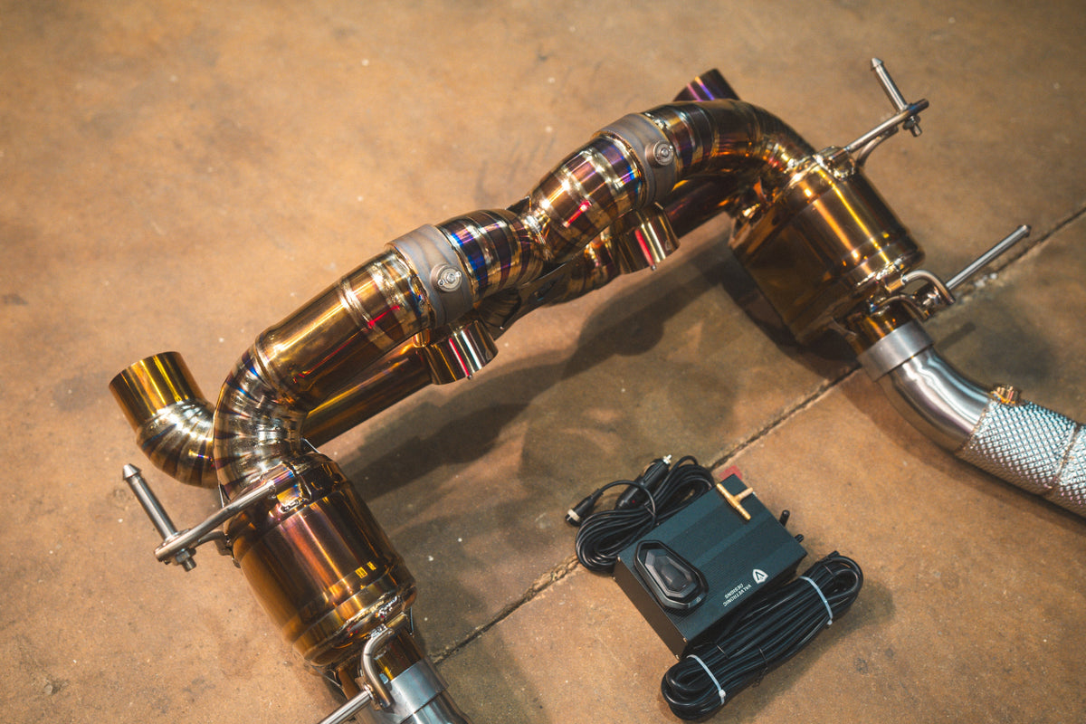 Valvetronic Designs - Ferrari 488 GTB Valved Sport Exhaust System - FER.488.VSES.TI