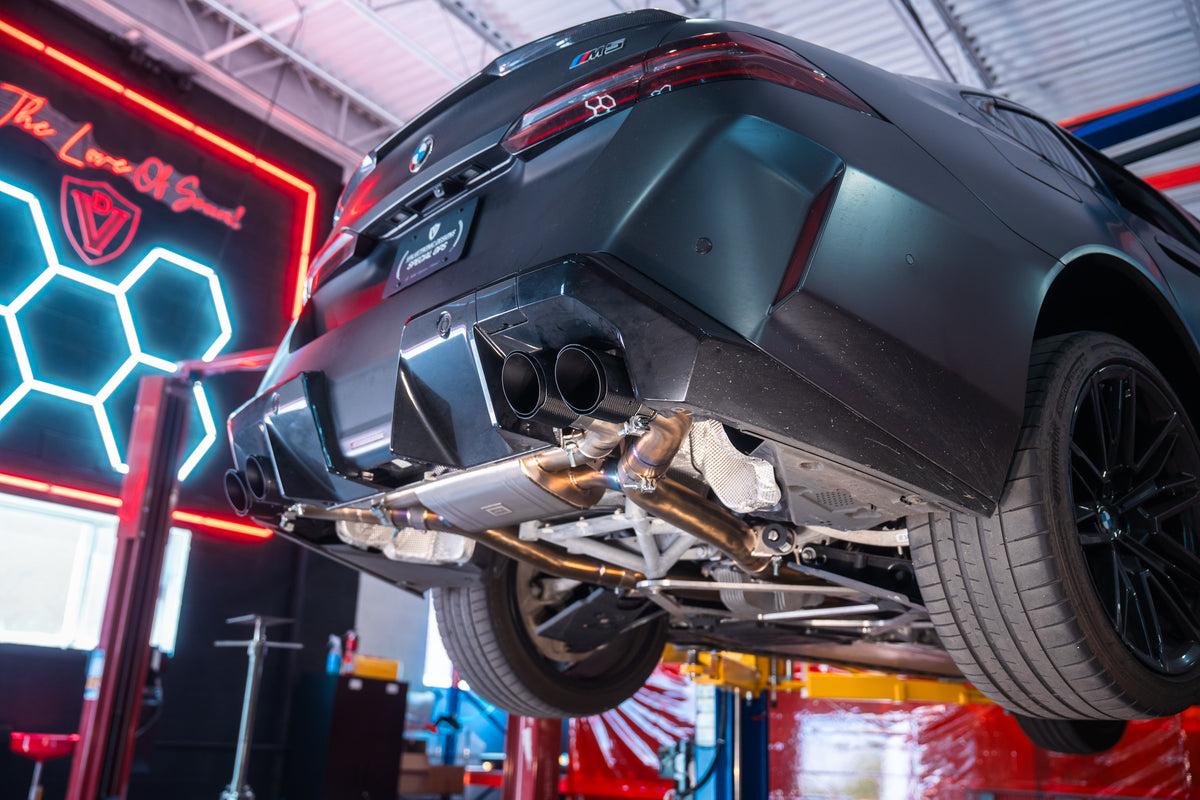 Valvetronic Designs - BMW G90 M5 Valved Sport Exhaust System - BMW.G90.M5.VSES.TI.TIBRT, BMW.G90.M5.VSES.TI.BRSH, BMW.G90.M5.VSES.TI.BRT, BMW.G90.M5.VSES.TI.BLK, BMW.G90.M5.VSES.TI.FC, BMW.G90.M5.VSES.TI.RC
