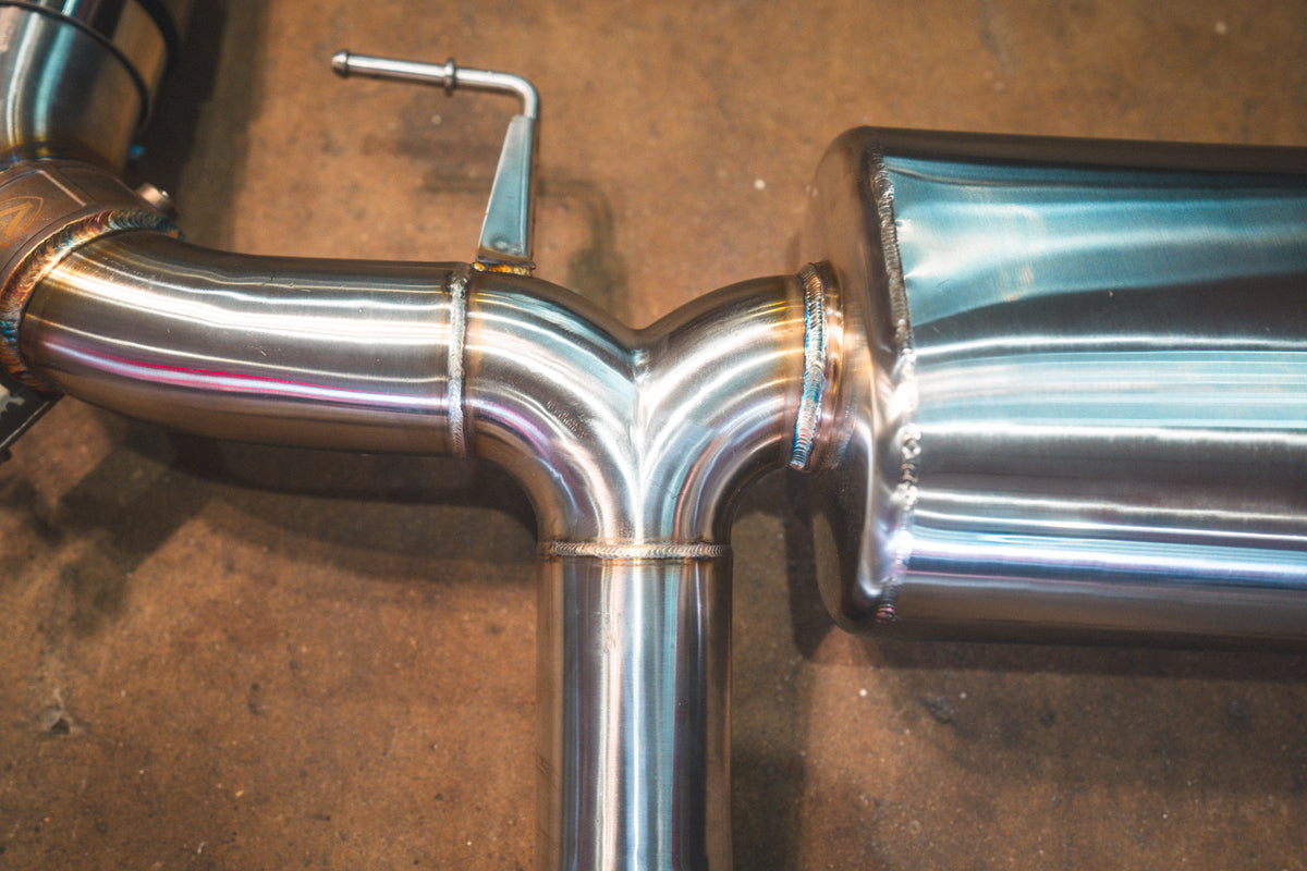 Valvetronic Designs - BMW G20/G22 330i/430i Valved Axleback Exhaust System - BMW.G20.330i.AXL.BR.BRSH, BMW.G20.330i.AXL.BR.BRT, BMW.G20.330i.AXL.BR.BLK, BMW.G20.330i.AXL.BR.FC, BMW.G20.330i.AXL.BR.RC