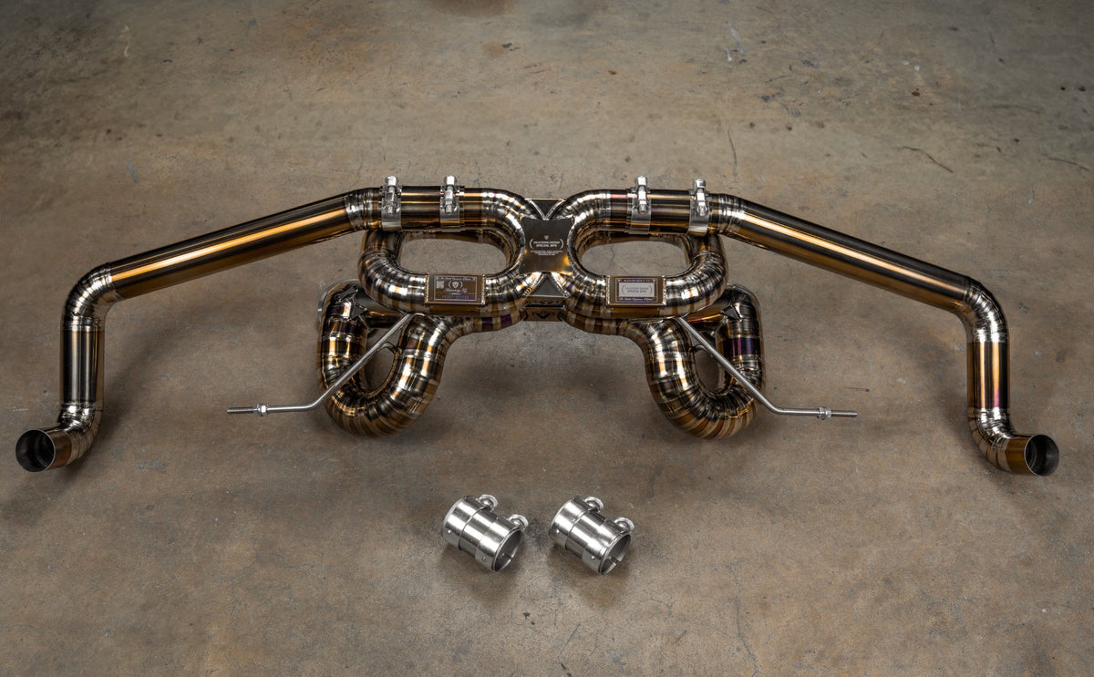 Valvetronic Designs - Audi R8 True F1 Exhaust System - AUD.R8.V10.GEN2.F1.BR, AUD.R8.V10.GEN2.F1.TI, AUD.R8.V10.GEN1.F1.BR