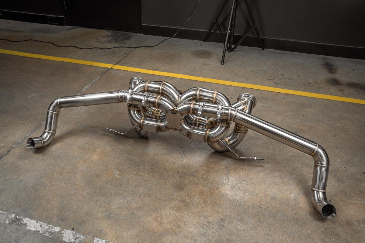 Valvetronic Designs - Audi R8 True F1 Exhaust System - AUD.R8.V10.GEN2.F1.BR, AUD.R8.V10.GEN2.F1.TI, AUD.R8.V10.GEN1.F1.BR
