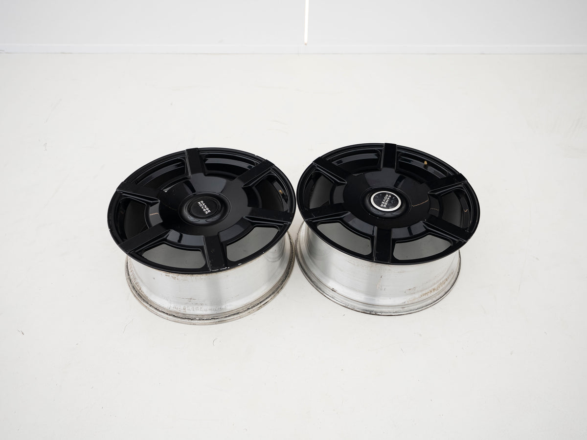 Aftermarket 23" Six-Spoke Gloss Black Wheel Set - Used