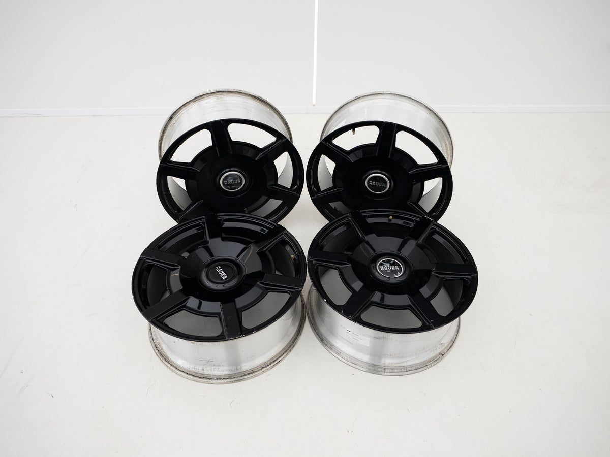 Aftermarket 23" Six-Spoke Gloss Black Wheel Set - Used