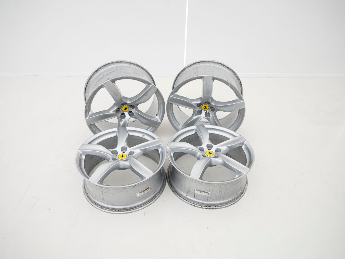 Ferrari Purosangue 22"/23" Silver Wheel Set - 983055 / 983056 - Used
