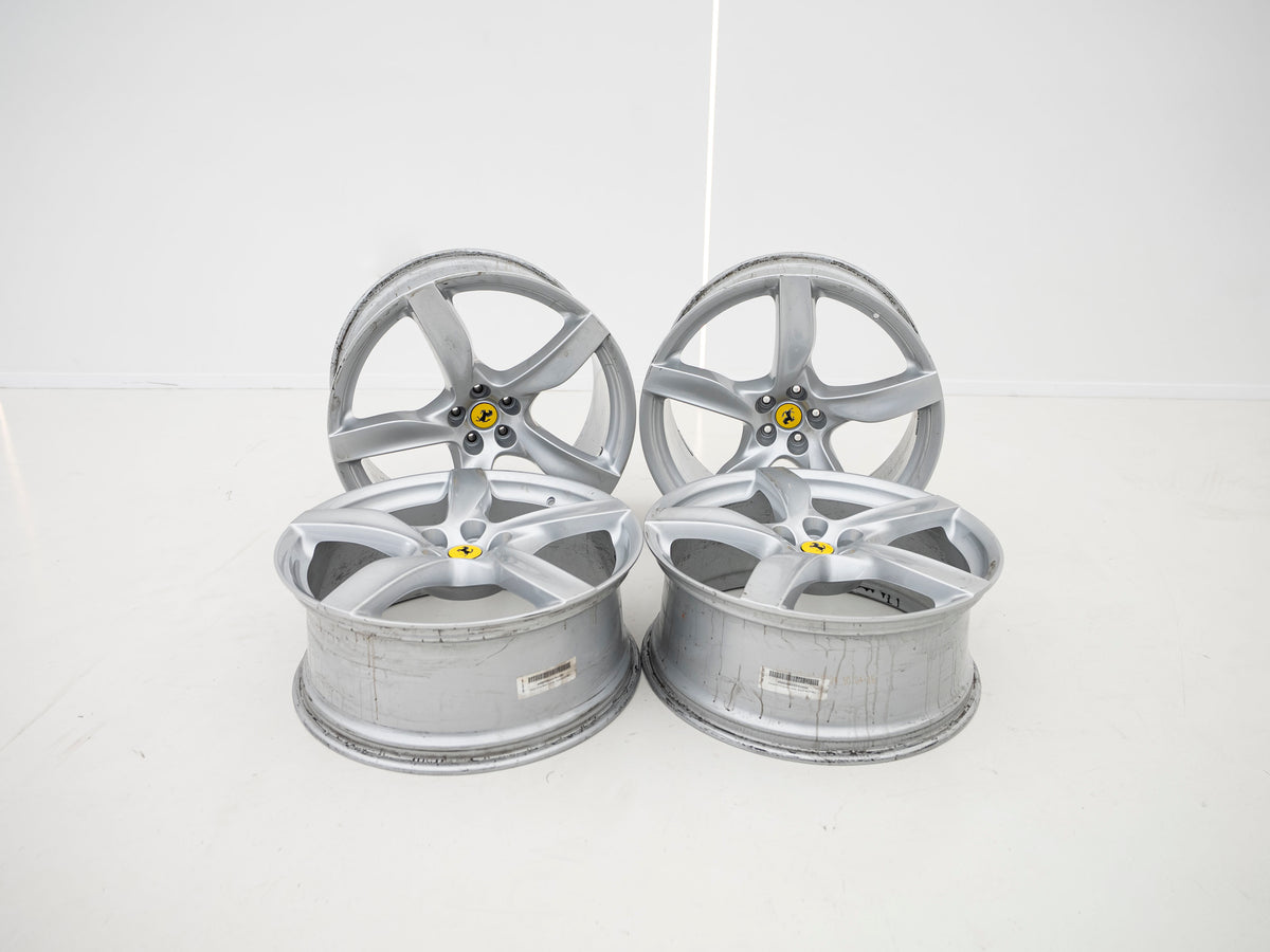 Ferrari Purosangue 22"/23" Silver Wheel Set - 983055 / 983056 - Used