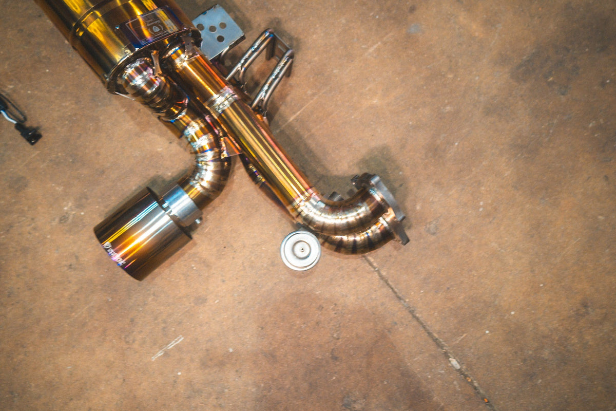 Valvetronic Designs - Valvetronic Valved Sport Exhaust System for Porsche 718 GT4 / GTS/ Boxster Spyder - POR.718.GT4.VSES.TI