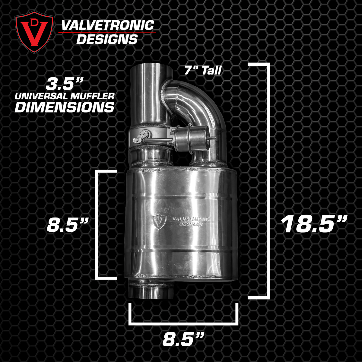 Valvetronic Designs - UNIVERSAL VALVED MUF - UVM.63MM.X1, UVM.63MM.X2, UVM.76MM.X1, UVM.76MM.X2, UVM.89MM.X1, UVM.89MM.X2, UVM.63MM.DUALOUT.X1, UVM.63MM.DUALOUT.X2, UVM.76MM.DUALOUT.X1, UVM.76MM.DUALOUT.X2, UVM.63MM.TSTYLE.X1, UVM.76MM.TSTYLE.X1, UVM.101M