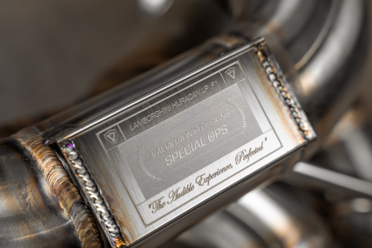 Valvetronic Designs - Lamborghini Huracan True F1 / Valved Exhaust System (LP580/610) - LAM.HUR.F1.BR, LAM.HUR.F1.TI, LAM.HUR.VSES.TI