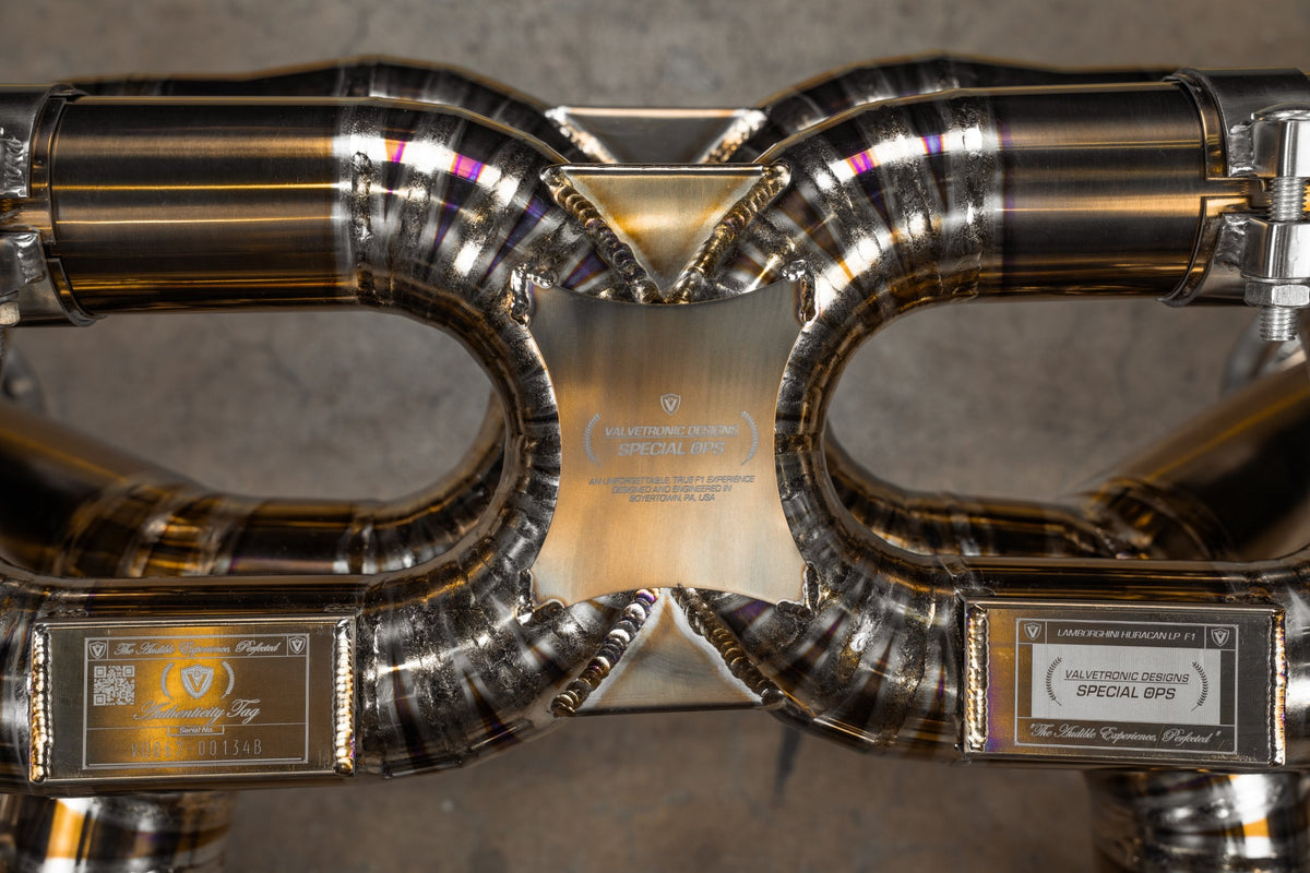 Valvetronic Designs - Lamborghini Huracan True F1 / Valved Exhaust System (LP580/610) - LAM.HUR.F1.BR, LAM.HUR.F1.TI, LAM.HUR.VSES.TI