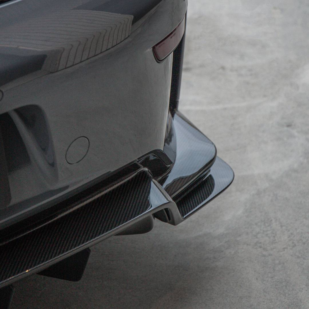 TECHART Rear Panel, Lower Part Carbon Glossy for Porsche 911 992.1 — product image
