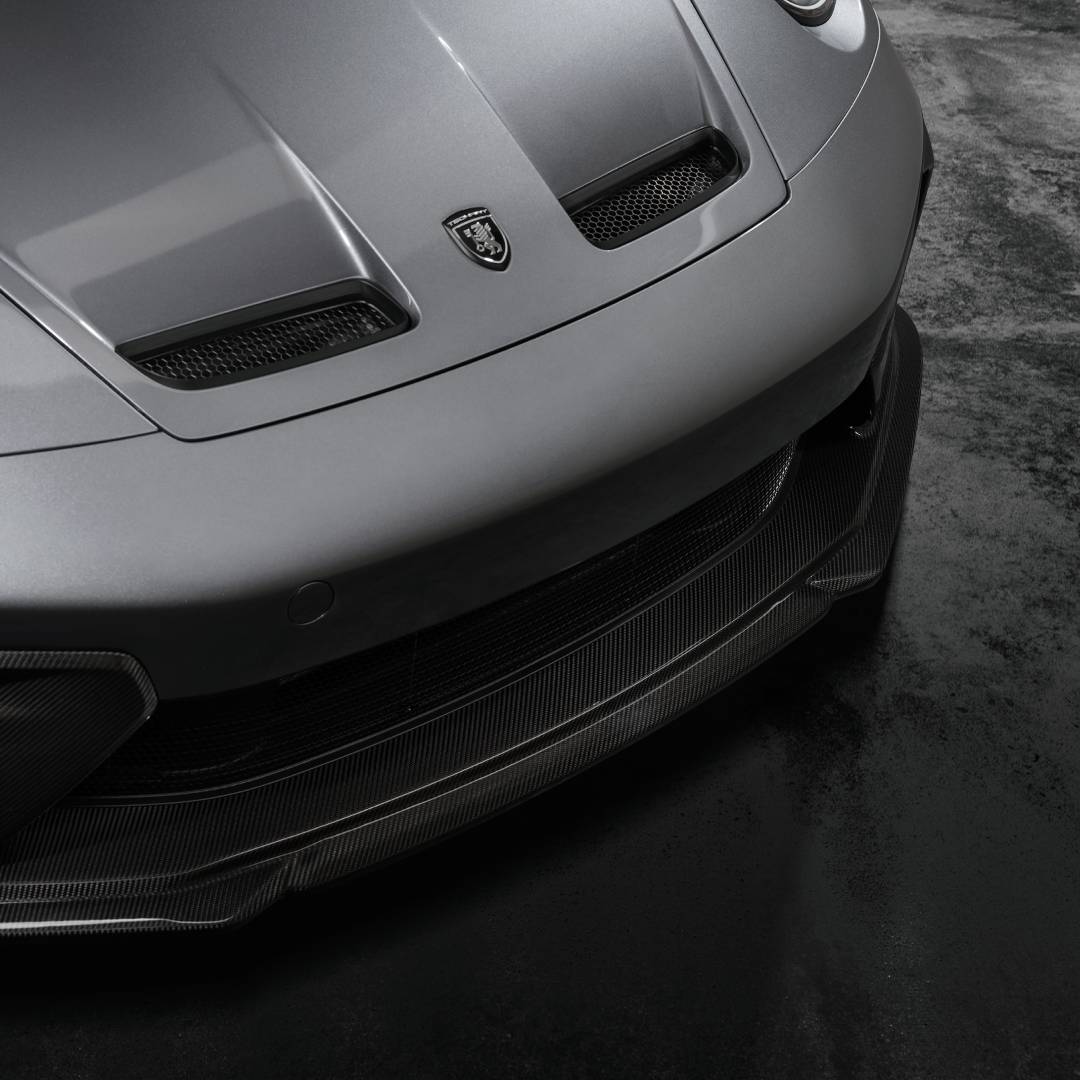 TECHART Front Spoiler Carbon Glossy for Porsche 911 992.1 — product image