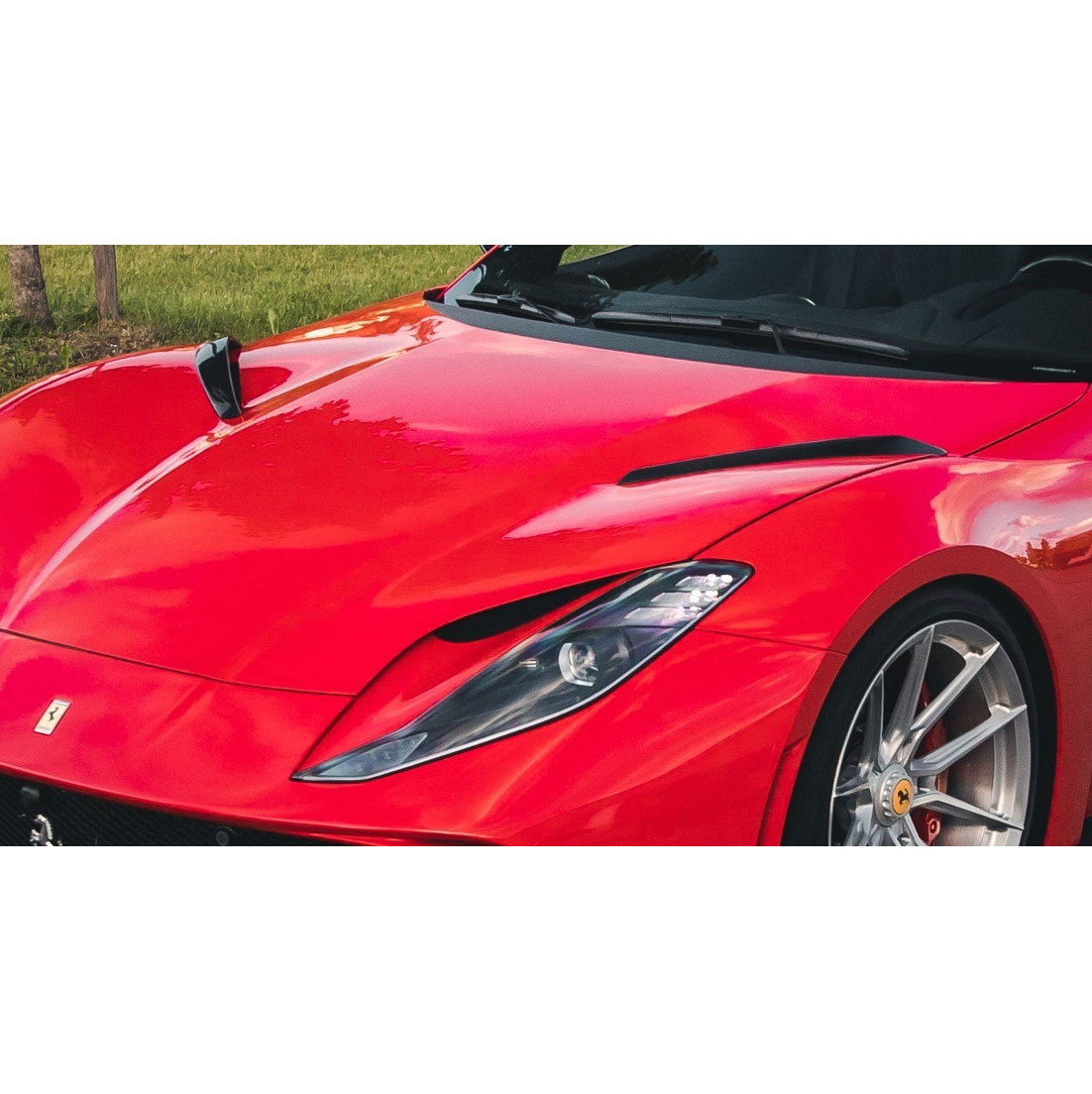Insert for Air-Outlet Engine Bonnet N-LARGO - Ferrari 812 Superfast & GTS - F6 812 51 - Novitec