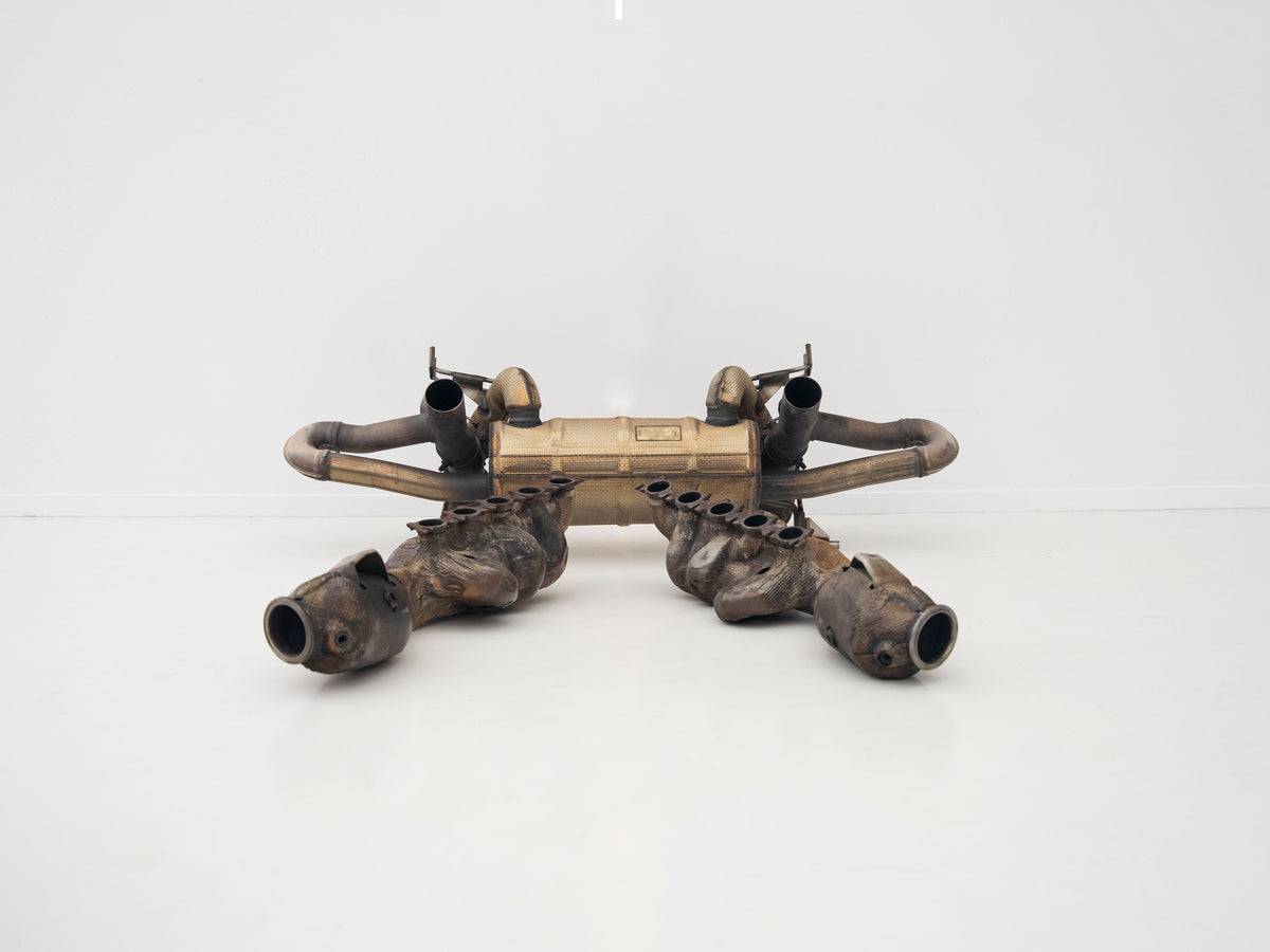 Actual used Lamborghini muffler and catalyst manifold set – DSC01950