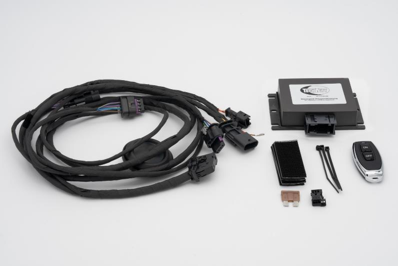 TECHART Cayenne exhaust flap control kit 09Y.310.400.009 with wiring and remote control