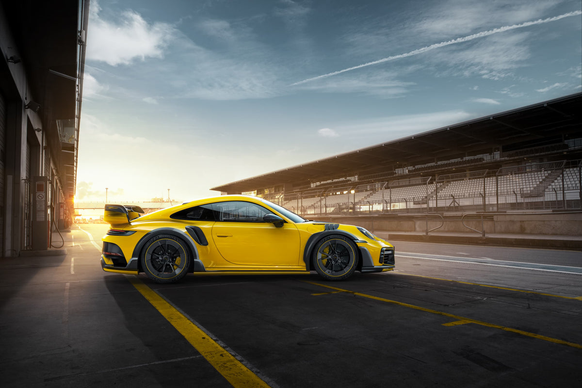 TECHART GTstreet R AeroKit installed on Porsche 911 992.1 – side view