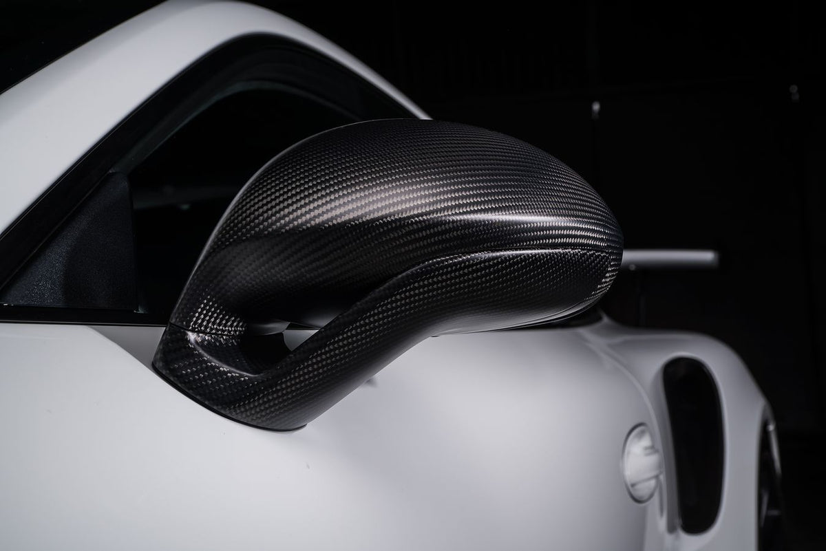 TECHART carbon SportDesign mirror set, installed view
