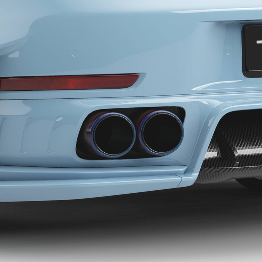 TECHART Titanium Tailpipes for Porsche 911 992.2 Turbo S
