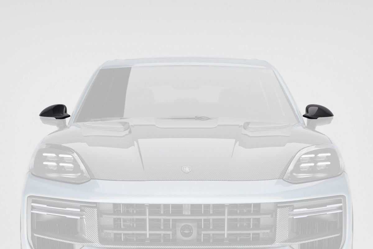 TECHART Carbon Side Mirror Trims for Porsche Cayenne E3.1 / E3.2