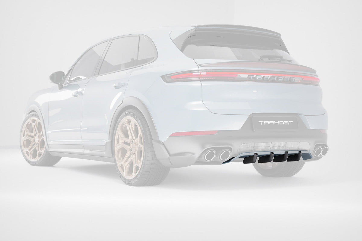 TECHART Four Fast Fins Rear Diffuser Add-On for Porsche Cayenne E3.2