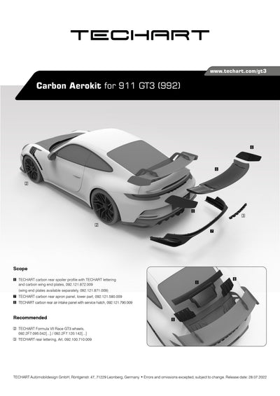 TECHART Rear Panel, Lower Part for Porsche 911 992.1 — TECHART gallery image