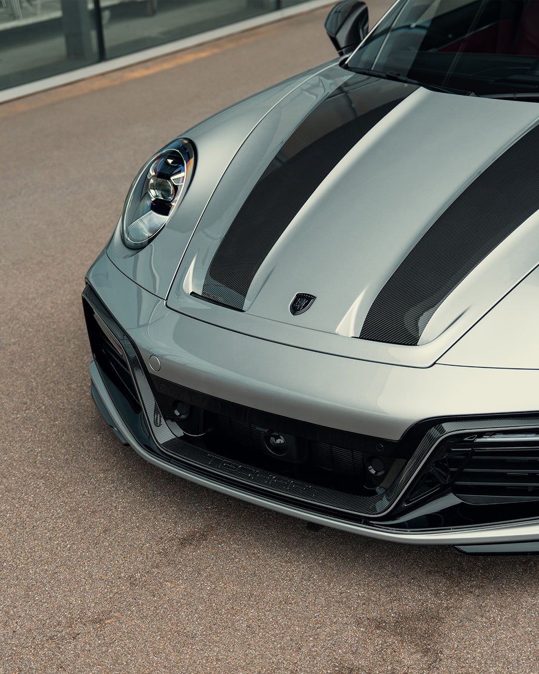 TECHART TECHART Front Hood Emblem Black for Porsche 911 992.1 — product image