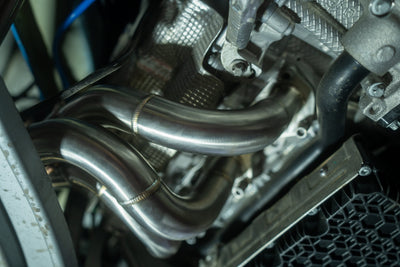 Valvetronic Designs - Valvetronic Valved Sport Exhaust System for Porsche 718 GT4 / GTS/ Boxster Spyder - POR.718.GT4.VSES.TI