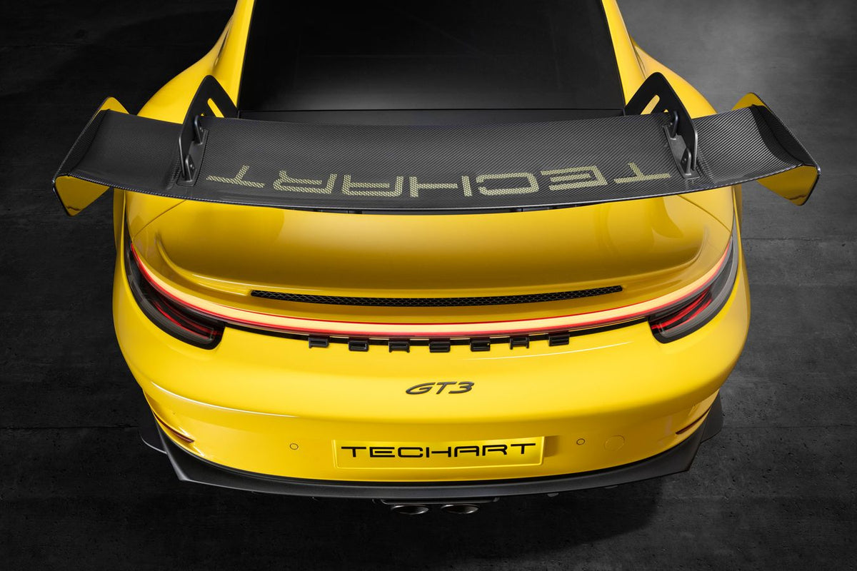 TECHART rear wing profile with wing end plates for Porsche 911 992 GT3