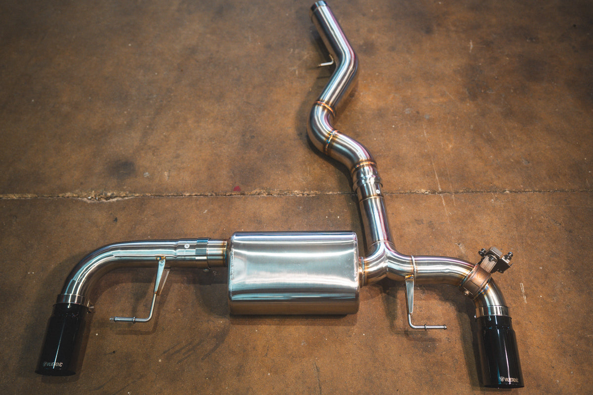 Valvetronic Designs - BMW G20/G22 330i/430i Valved Axleback Exhaust System - BMW.G20.330i.AXL.BR.BRSH, BMW.G20.330i.AXL.BR.BRT, BMW.G20.330i.AXL.BR.BLK, BMW.G20.330i.AXL.BR.FC, BMW.G20.330i.AXL.BR.RC