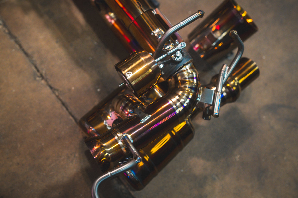 Valvetronic Designs - Ferrari 458 Speciale Valved Sport Exhaust System - FER.458S.VSES.TI, FER.458S.VSES.2CC.TI, FER.458S.VSES.2CCH.TI