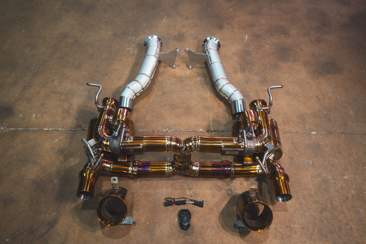 Valvetronic Designs - Ferrari 458 Speciale Valved Sport Exhaust System - FER.458S.VSES.TI, FER.458S.VSES.2CC.TI, FER.458S.VSES.2CCH.TI