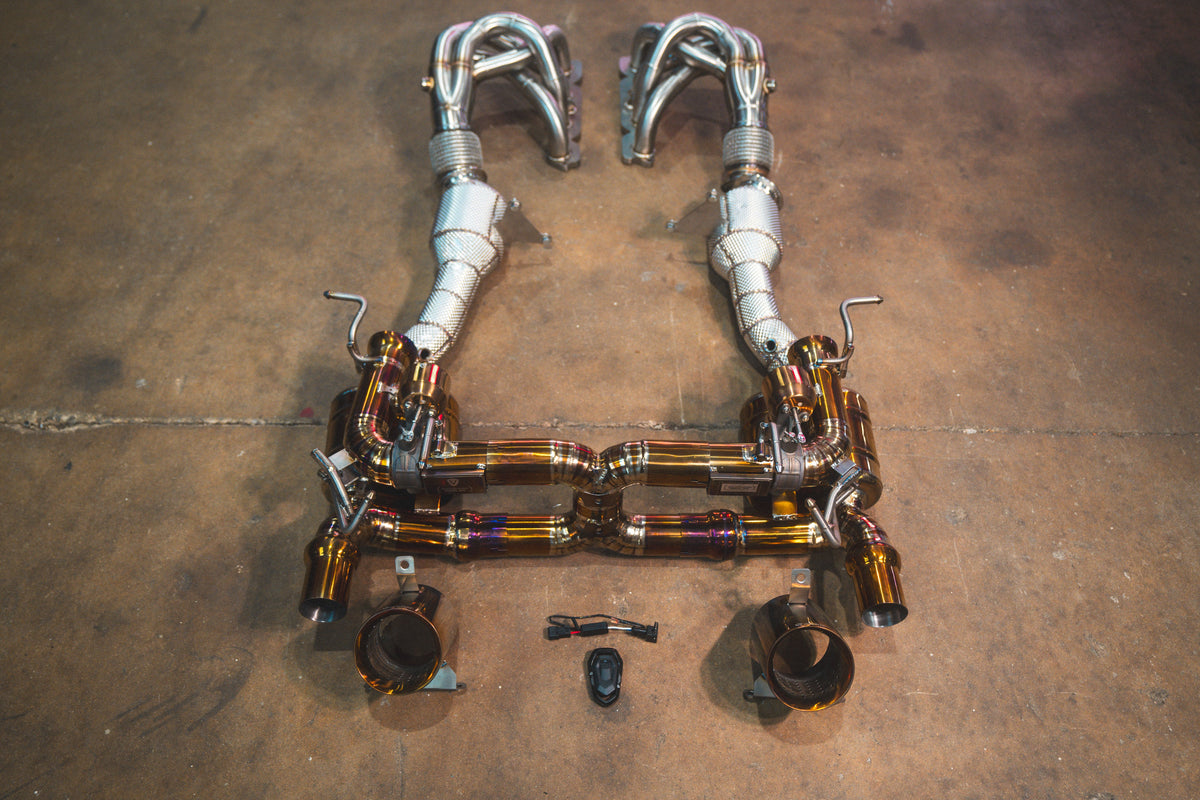 Valvetronic Designs - Ferrari 458 Speciale Valved Sport Exhaust System - FER.458S.VSES.TI, FER.458S.VSES.2CC.TI, FER.458S.VSES.2CCH.TI