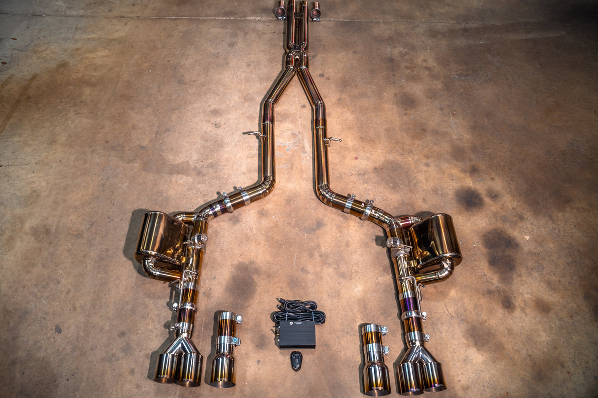 Valvetronic Designs - Dodge Charger / Challenger V8 Valved Sport Exhaust System - DOD.CHA.CHL.VSES.BR, DOD.CHA.CHL.VSES.TI