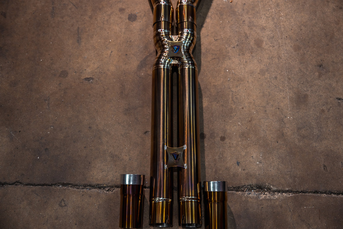 Valvetronic Designs - Dodge Charger / Challenger V8 Valved Sport Exhaust System - DOD.CHA.CHL.VSES.BR, DOD.CHA.CHL.VSES.TI