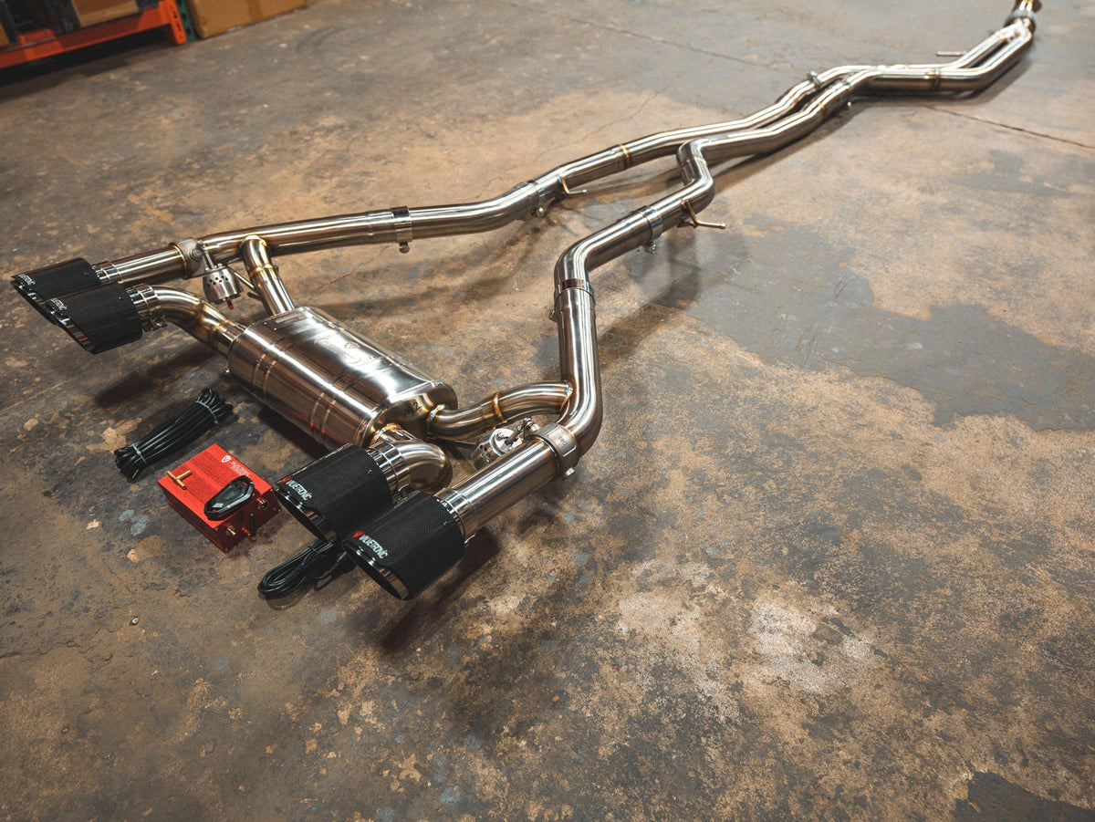 Valvetronic Designs - BMW F87 M2 Valved Sport Exhaust System (N55) - BMW.F87.M2.VSES.BR.BRSH, BMW.F87.M2.VSES.BR.BRT, BMW.F87.M2.VSES.BR.BLK, BMW.F87.M2.VSES.BR.FC, BMW.F87.M2.VSES.BR.RC
