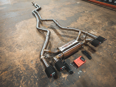 Valvetronic Designs - BMW F87 M2 Valved Sport Exhaust System (N55) - BMW.F87.M2.VSES.BR.BRSH, BMW.F87.M2.VSES.BR.BRT, BMW.F87.M2.VSES.BR.BLK, BMW.F87.M2.VSES.BR.FC, BMW.F87.M2.VSES.BR.RC