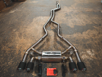 Valvetronic Designs - BMW F87 M2 Valved Sport Exhaust System (N55) - BMW.F87.M2.VSES.BR.BRSH, BMW.F87.M2.VSES.BR.BRT, BMW.F87.M2.VSES.BR.BLK, BMW.F87.M2.VSES.BR.FC, BMW.F87.M2.VSES.BR.RC
