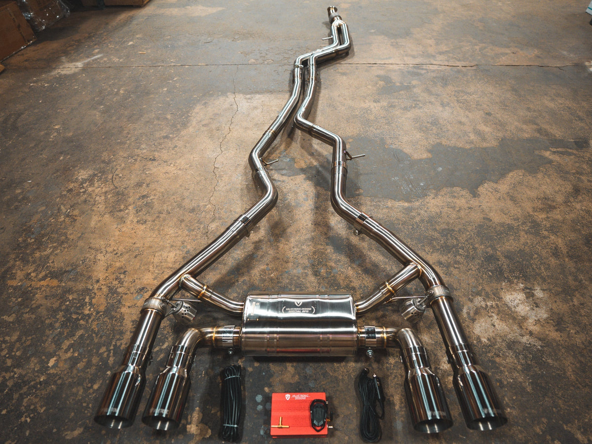 Valvetronic Designs - BMW F87 M2 Valved Sport Exhaust System (N55) - BMW.F87.M2.VSES.BR.BRSH, BMW.F87.M2.VSES.BR.BRT, BMW.F87.M2.VSES.BR.BLK, BMW.F87.M2.VSES.BR.FC, BMW.F87.M2.VSES.BR.RC