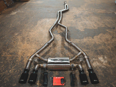 Valvetronic Designs - BMW F87 M2 Valved Sport Exhaust System (N55) - BMW.F87.M2.VSES.BR.BRSH, BMW.F87.M2.VSES.BR.BRT, BMW.F87.M2.VSES.BR.BLK, BMW.F87.M2.VSES.BR.FC, BMW.F87.M2.VSES.BR.RC
